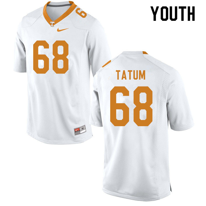 Youth #68 Marcus Tatum Tennessee Volunteers College Football Jerseys Sale-White - Click Image to Close